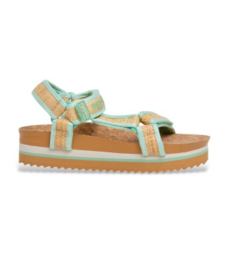 Pepe Jeans Sandale vert d'ambre