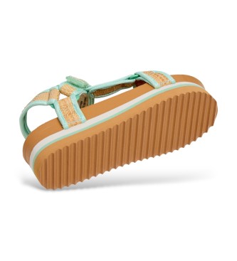 Pepe Jeans Sandale vert d'ambre