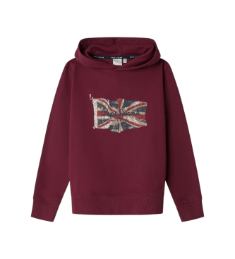 Pepe Jeans Sweat-shirt Union Jack rouge