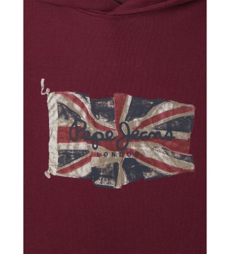 Pepe Jeans Sweat-shirt Union Jack rouge