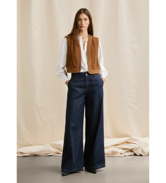 Pepe Jeans Calças de ganga W11 perna larga azul