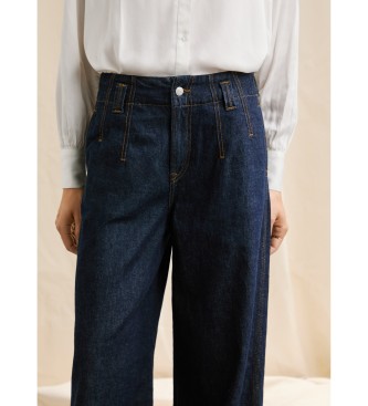 Pepe Jeans Calças de ganga W11 perna larga azul