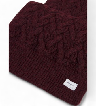 Pepe Jeans Maroon Wallis scarf