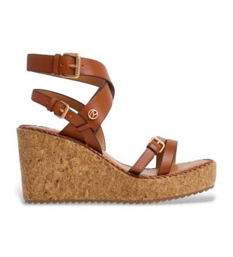 Pepe Jeans Rjave sandale Wayna