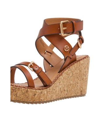 Pepe Jeans Rjave sandale Wayna