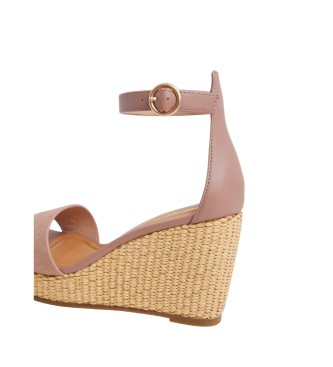 Pepe Jeans Sandali in pelle rosa Wayna Log