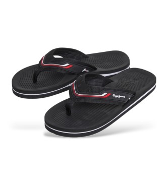 Pepe Jeans Tongs West Club noir