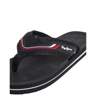 Pepe Jeans Tongs West Club noir