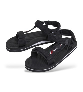 Pepe Jeans Zwarte sandalen met bandjes