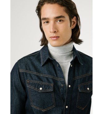 Pepe Jeans Camisa Western Rinse marino