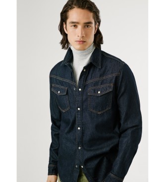 Pepe Jeans Camisa Western Rinse marino