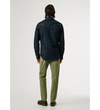 Pepe Jeans Camisa Western Rinse marino
