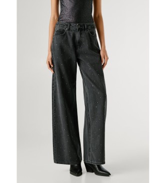 Pepe Jeans Lina sorte wide leg bukser