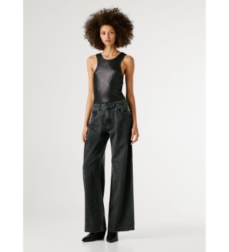 Pepe Jeans Lina sorte wide leg bukser