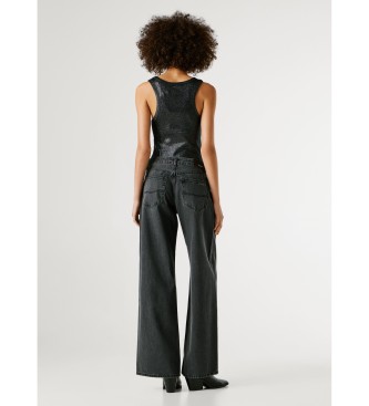 Pepe Jeans Lina sorte wide leg bukser