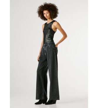 Pepe Jeans Lina sorte wide leg bukser