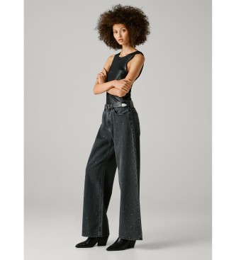 Pepe Jeans Lina sorte wide leg bukser