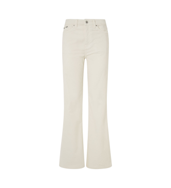 Pepe Jeans Pantaln campana Willa blanco