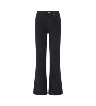 Pepe Jeans Willa bukser med bell-bottom, sort