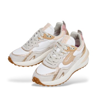 Pepe Jeans Winslow Glit Sneakers biały, brązowy