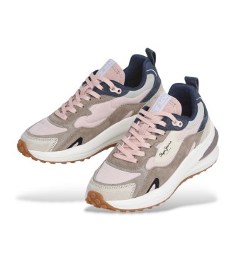 Pepe Jeans Zapatillas de Piel Winslow Serie marrn