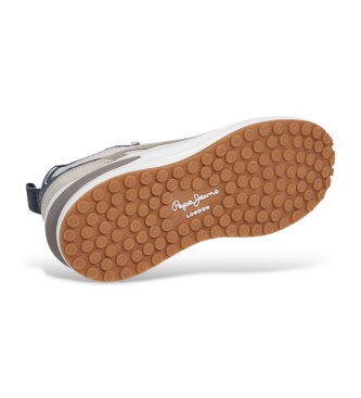 Pepe Jeans Zapatillas de Piel Winslow Serie marrn