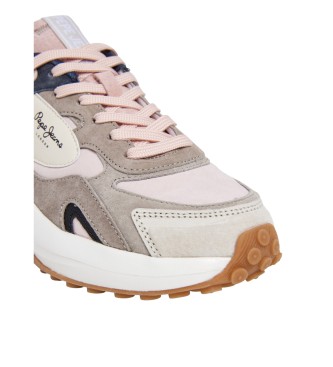 Pepe Jeans Zapatillas de Piel Winslow Serie marrn
