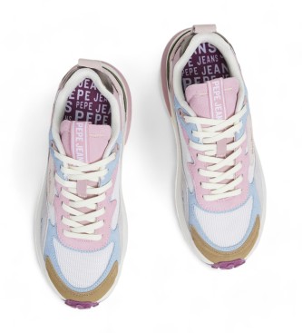 Pepe Jeans Baskets en cuir multicolore Winslow Urban