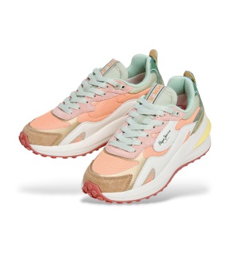 Pepe Jeans Winslow Young - Baskets en cuir - orange