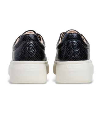 Pepe Jeans Yara Glam Leather Sneakers black