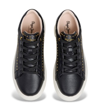 Pepe Jeans Yara Glam Leather Sneakers black