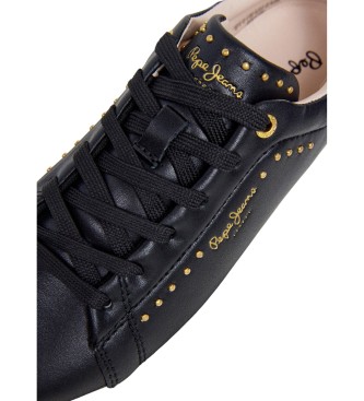 Pepe Jeans Yara Glam Leather Sneakers black