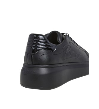 Pepe Jeans Sneakers Yara Night in pelle nera