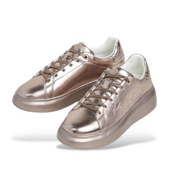 Pepe Jeans Yara Stars Sneakers i bronsfrgat lder
