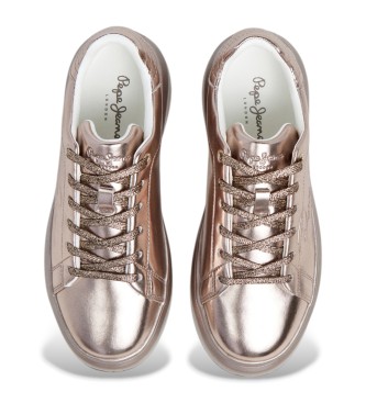 Pepe Jeans Yara Stars Sneakers i bronsfrgat lder