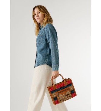 Pepe Jeans Bolso Zadie London beige, rojo