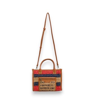 Pepe Jeans Bolso Zadie London beige, rojo