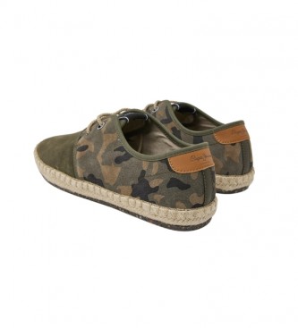 Pepe Jeans Zapatillas de piel Blucher Tourist Claic verde