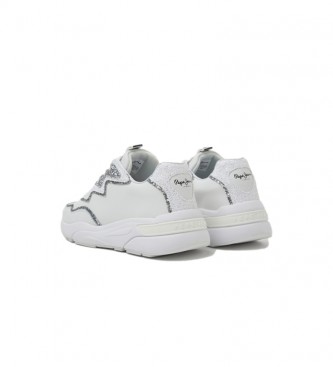Pepe Jeans Arrow Marlow Combination Leather Sneakers white