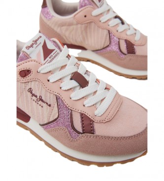 Pepe Jeans Brit Animal Combination Sneakers rosa