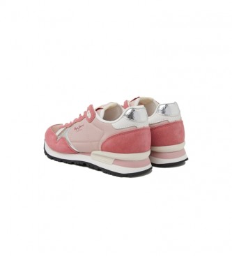 Pepe Jeans Brit Heritage Combined Leather Sneakers Pink