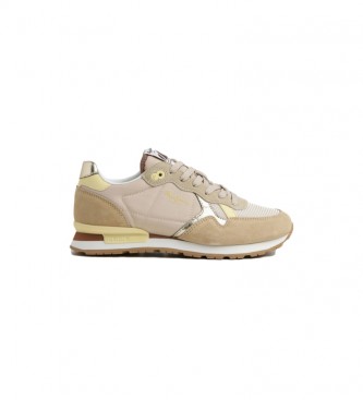 Pepe Jeans Zapatillas de piel  Combinadas Brit Heritage marrn
