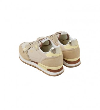 Pepe Jeans Zapatillas de piel  Combinadas Brit Heritage marrn