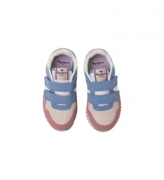Pepe Jeans London Basic Sneakers niebieski, różowy