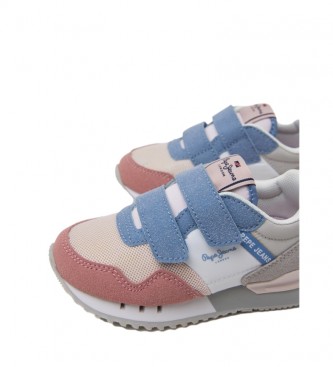 Pepe Jeans London Basic Sneakers niebieski, różowy