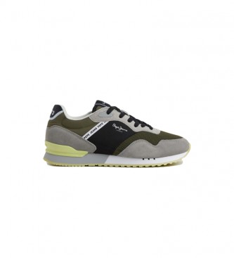 Pepe Jeans Leather shoes Running London One green