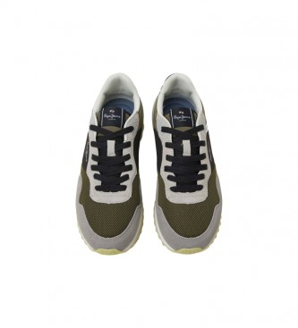 Pepe Jeans Sapatos de couro Running London One green