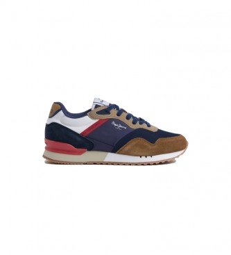 Pepe Jeans Leather shoes Running London One navy, brown