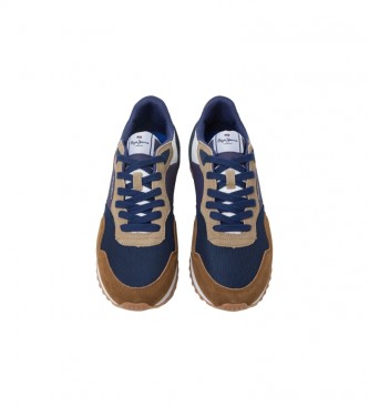 Pepe Jeans Leather shoes Running London One navy, brown