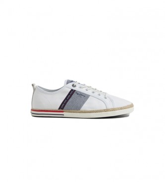 Pepe Jeans Canvas Blucher Sneakers white